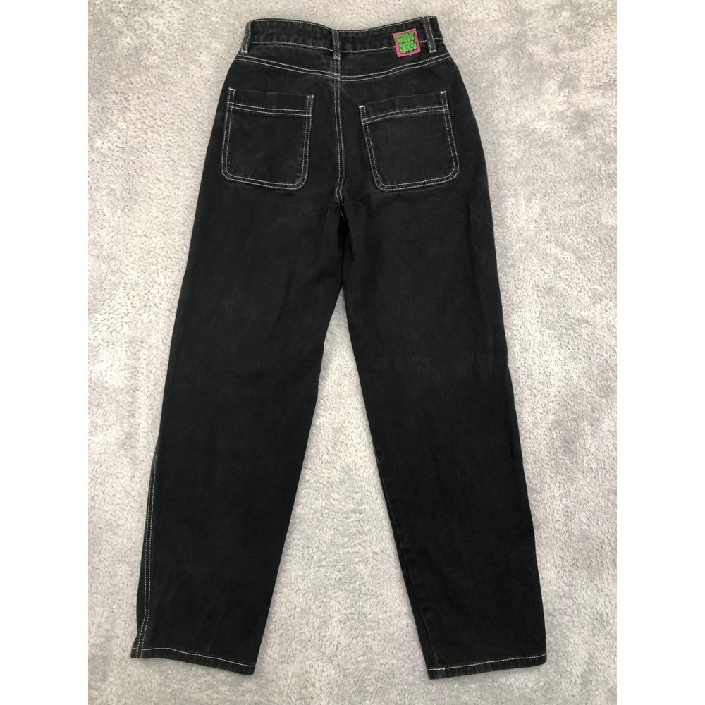 Empyre Jeans Womens 0 (25x29.5) Black Y2K Straight - Picture 2 of 16